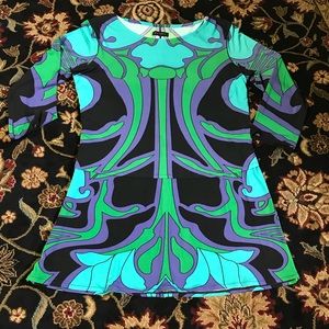 Eva Varro Aqua Purple 3/4 Sleeves